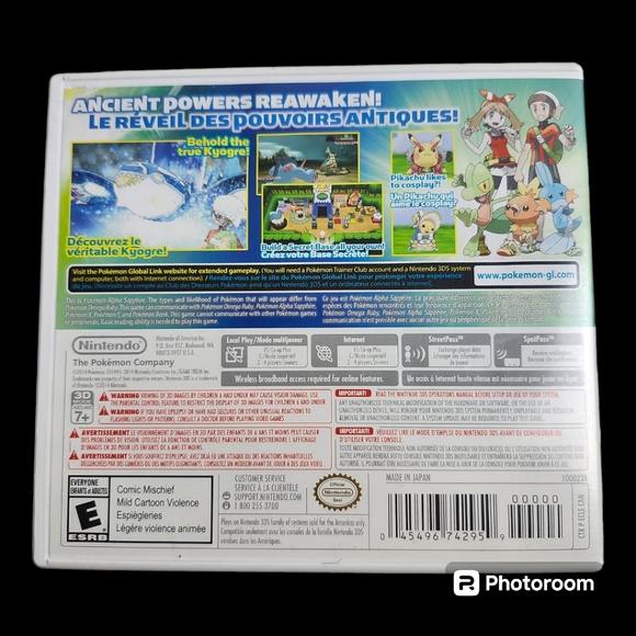 Pokémon Alpha Sapphire - Nintendo 3DS CASE ONLY,NO GAME - Picture 2 of 3